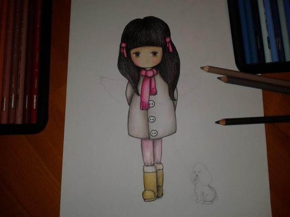 Saša Lendero risba deklica