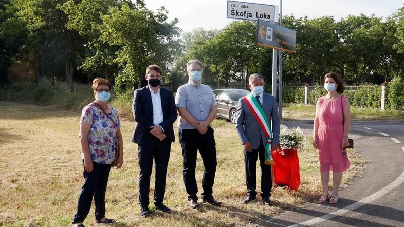 Ulica Škofja Loka odslej v pobrateni Občni Sovodnje ob Soči v Italiji