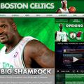 Spletno stran Boston Celticsov že krasi fotografija Shaqa v zelenem. (Foto: Celt