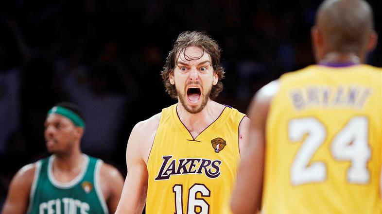 Pau Gasol: z dušo in srcem za Los Angeles Lakers.