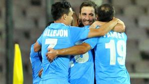 Higuain Pandev Callejon Napoli Benfica prijateljska tekma Italija San Paolo Neap