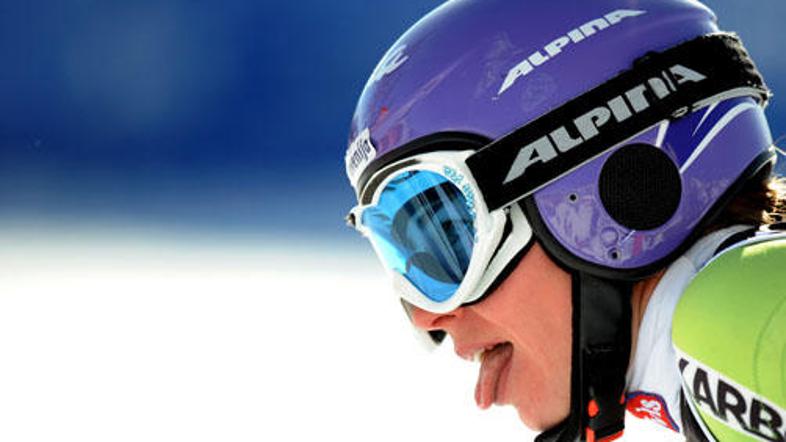 Tina Maze se je po nedeljskem četrtem mestu prebila že na tretje mesto veleslalo