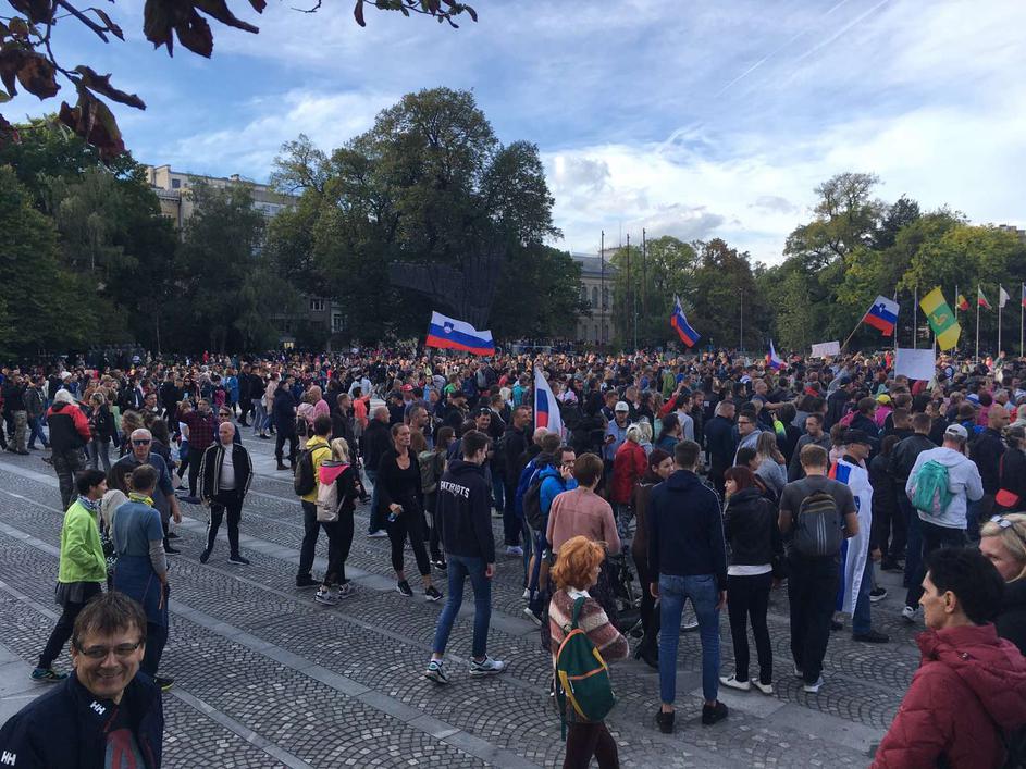 Protestni shod v Ljubljani