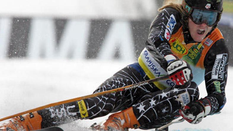 Zmagovalec veleslaloma v Kranjski Gori je Ted Ligety.