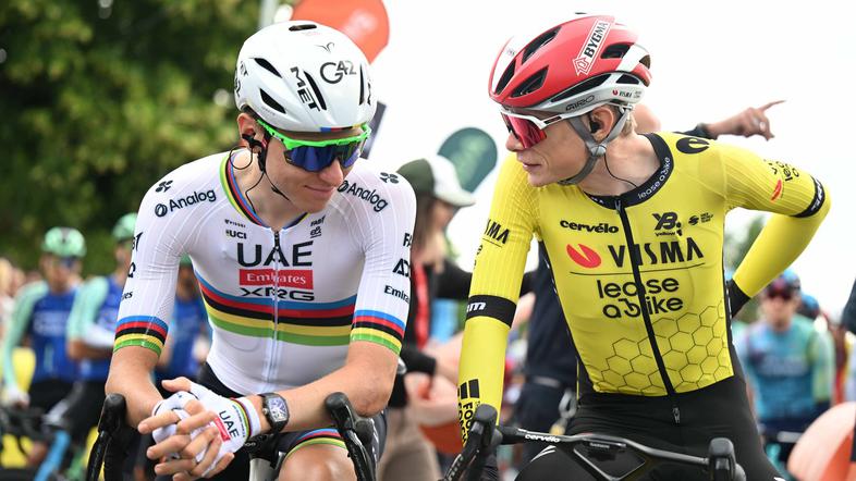 Tadej Pogačar in Jonas Vingegaard