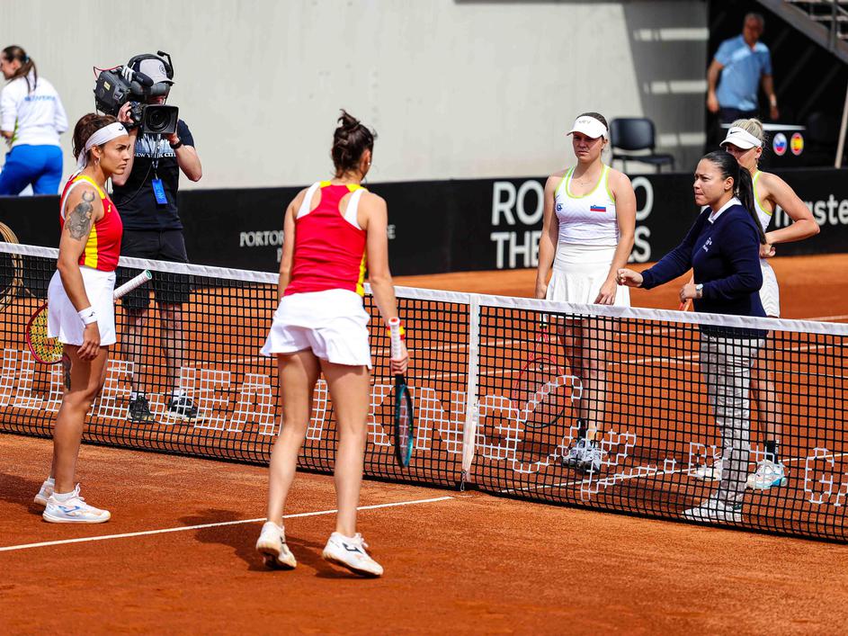 tenis Slovenija - Španija, turnir Billie Jean King