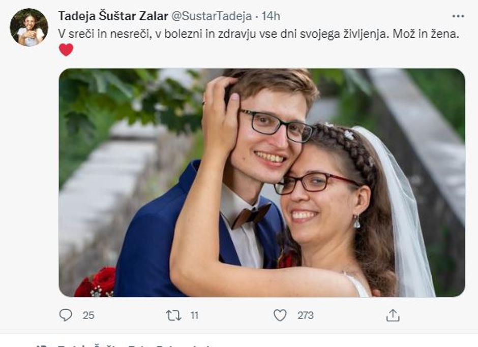 Tadeja Šuštar | Avtor: Reševalni pas/Twitter