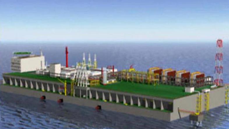 Maketa plinskega terminala