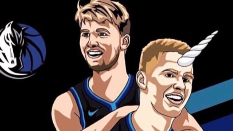 Luka Dončić in Kristaps Porzingis