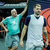trening košarkarske reperezentance slovenije, eurobasket 2025, saša dončić, luka dončić