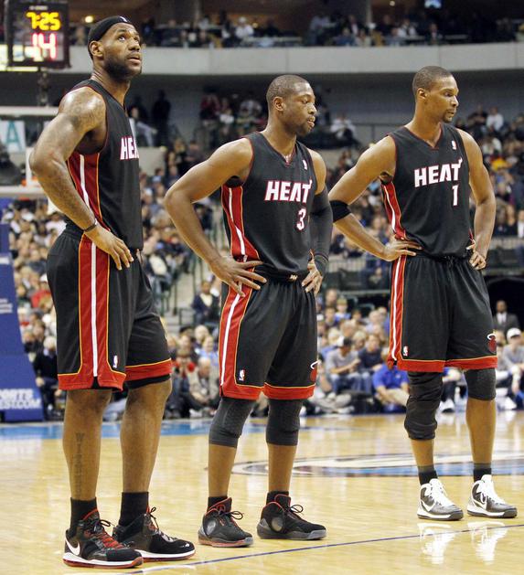 James, Wade in Bosh zelo zadovoljno zrejo na zadnjih osem tekem. Vse so zmagali.