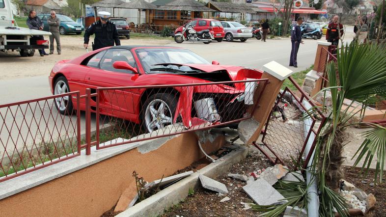 Ferrari 355 GTS, nesreča