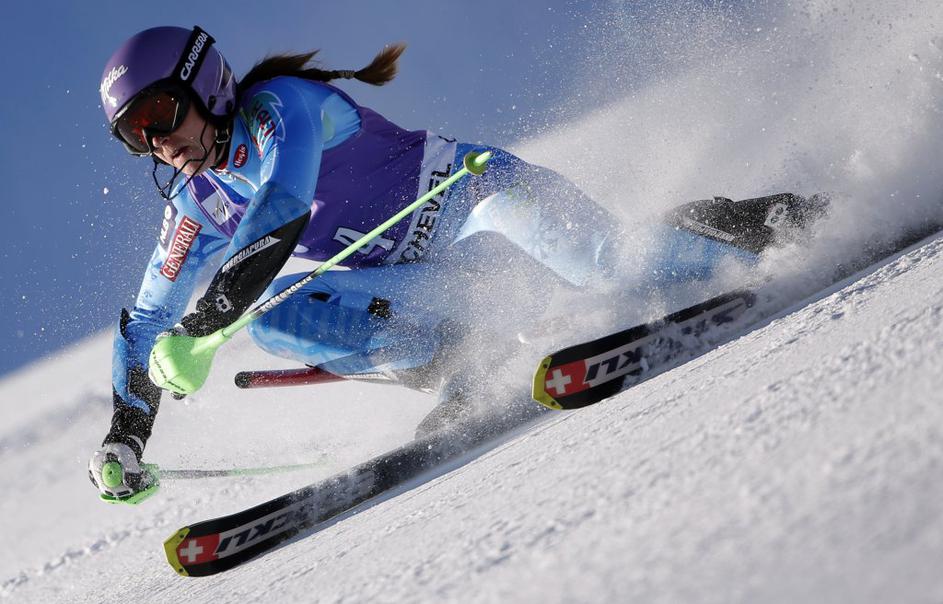 Tina Maze slalom Courchevel