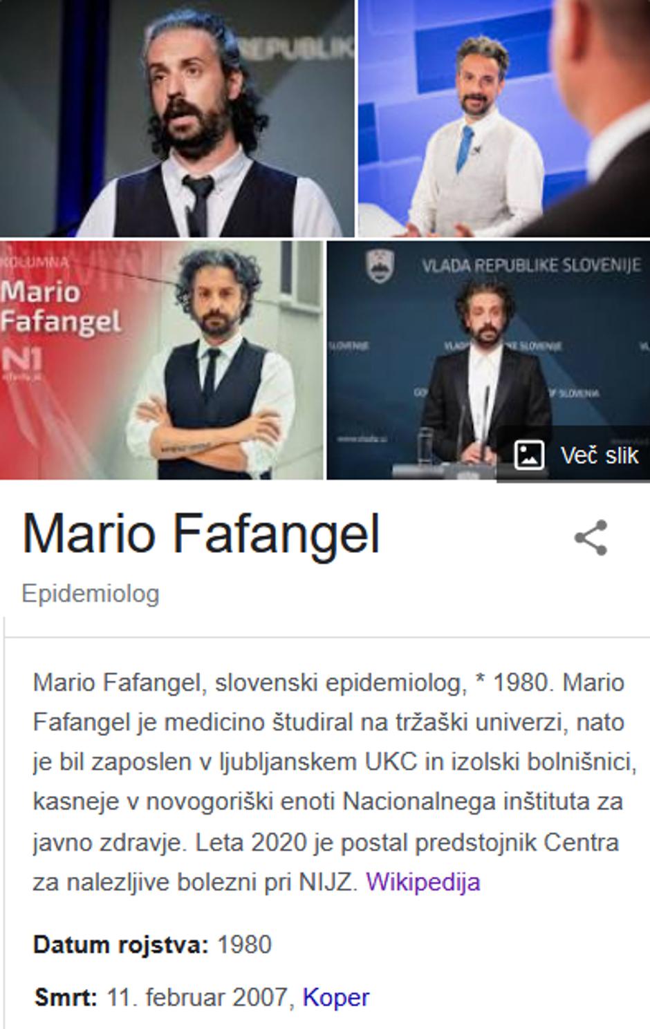 Mario Fafangel | Avtor: posnetek zaslona