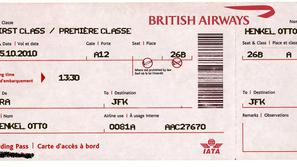 Letalsko vozovnico nam je domnevni Otto Henkel posredoval, da dokaže, da je res 