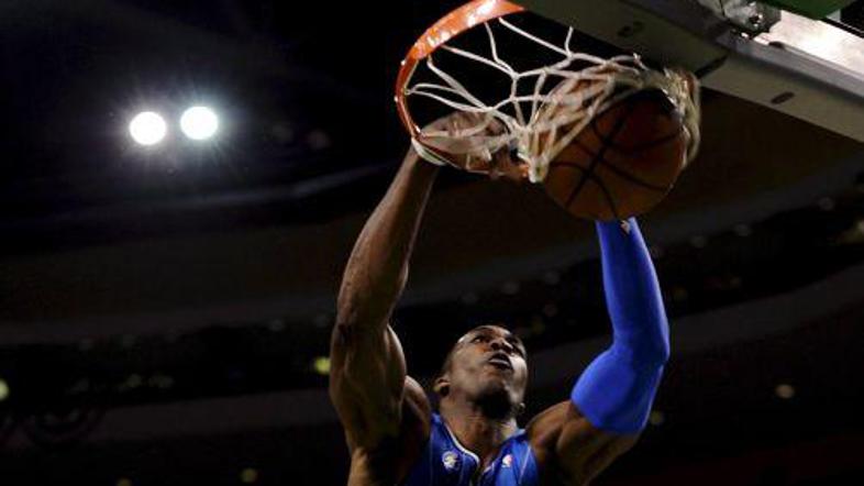 Dwight Howard je z zverinskim zabijanjem pristal na tretjem mestu.
