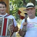 Primož Kozmus, podpornik festivala, in Tomaž Zorko, direktor festivala. (Foto: P