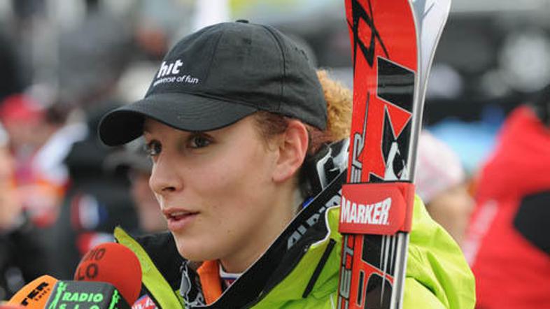 Ilka Štuhec nadaljuje z odličnimi predstavami. (Foto: Dejan Mijović)