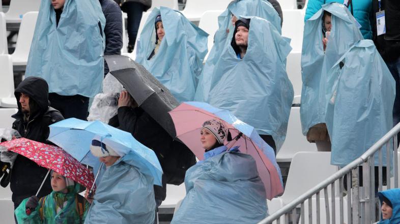 gledalci vreme olimpijske igre soči