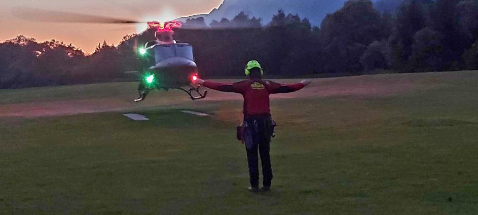 Reševanje, helikoptersko reševanje s Triglava