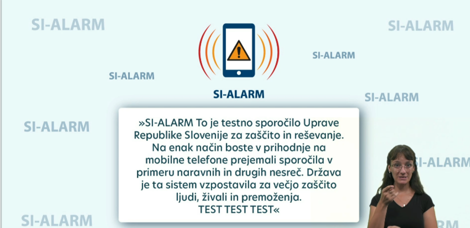 Si-alarm sporočilo | Avtor: Prtscr
