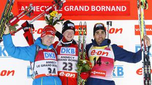  Johannes Thingnes Boe Ondrej Moravec Martin Fourcade
