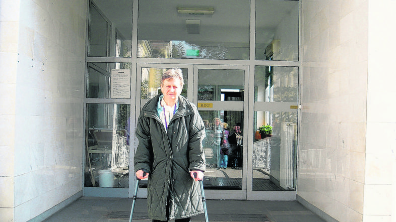 Desanka Perkopec iz Brežic je bila ne glede na stavko zadovoljna z obravnavo v b