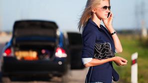 Uporaba mobilnega telefona.