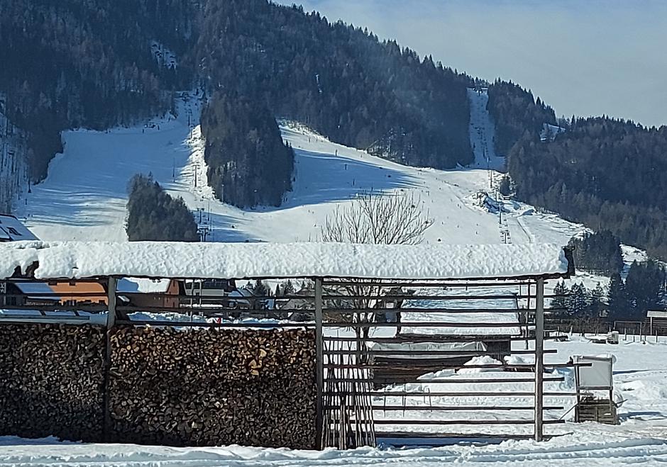 Kranjska Gora, turizem, smučanje, drva, kozolec | Avtor: M. Ha.