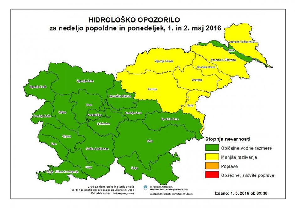 opozorilo vode Arso | Avtor: Arso