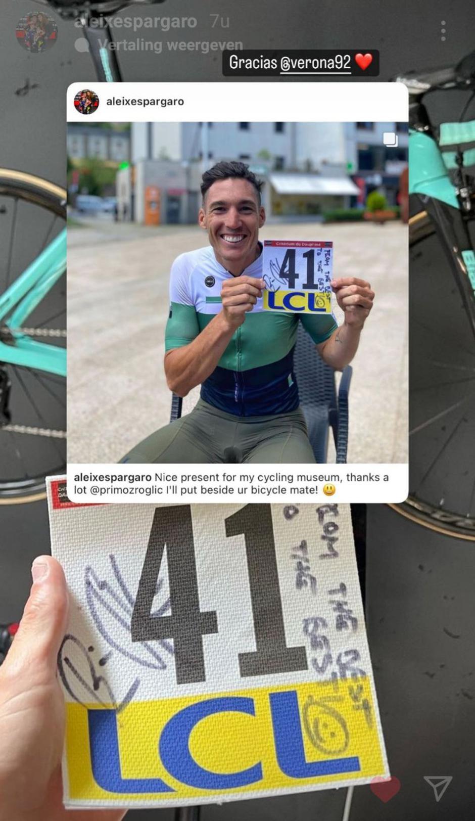 Primož Roglič Aleix Espargaro | Avtor: Reševalni pas/Twitter