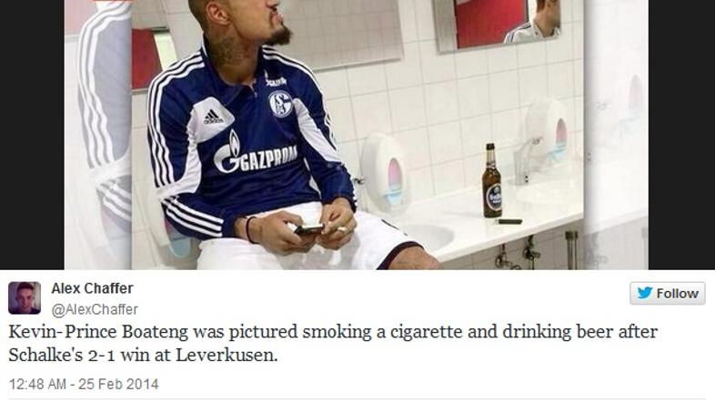 kevin prince boateng schalke pivo cigareta