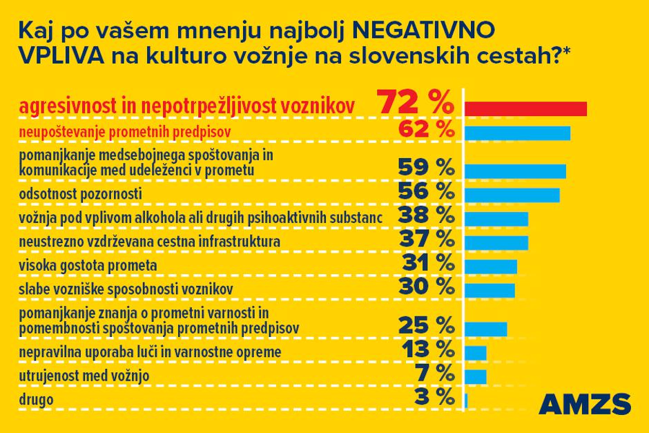 AMZS raziskava o kulturi vožnje | Avtor: AMZS