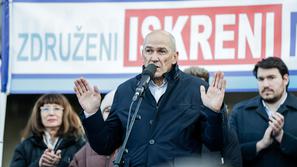 protestni shod, ki ga organizirata Inštitut 1.oktober in ljudska iniciativa Glas upokojencev