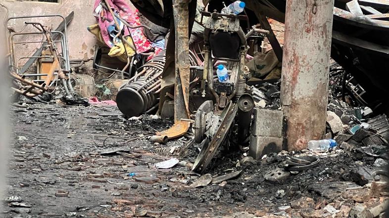 Vietnam Hanoj požar blok