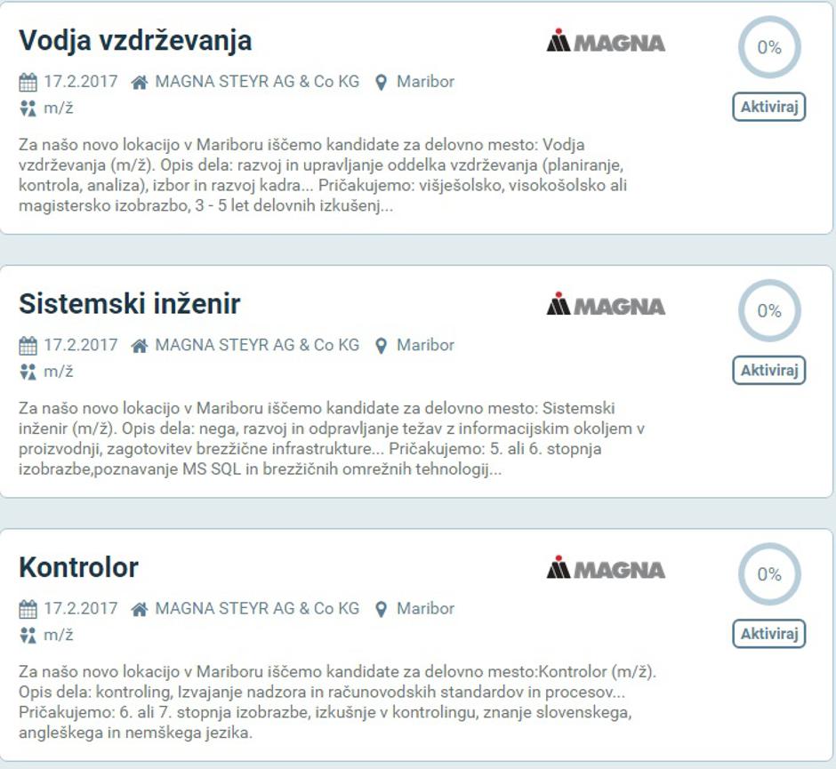 oglas Magna Steyr | Avtor: PrtScr mojedelo.com