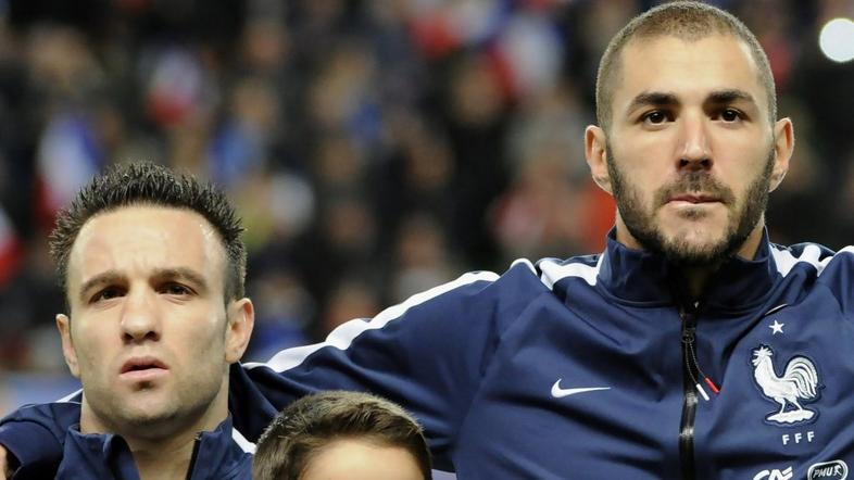 Mathieu Valbuena in Karim Benzema