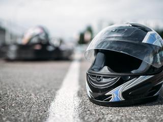 Motoristična čelada, nesreča motorista