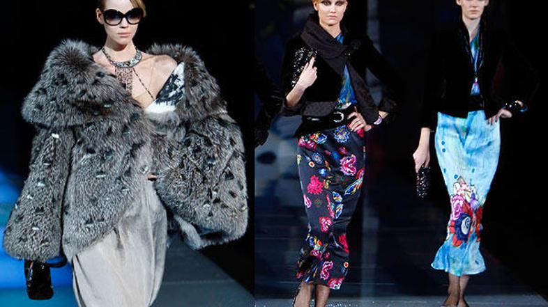 Giorgio Armani je navdušil z eleganco in prefinjenostjo.