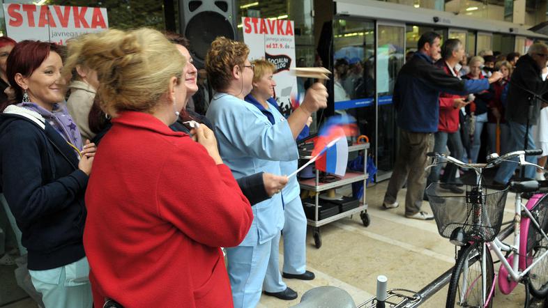 stavka, UKC Ljubljana, javni sektor