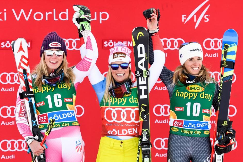 Mikaela Shiffrin Lara Gut Marta Bassino Sölden veleslalom