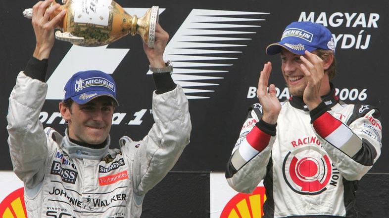 Pedro de la Rosa Madžarska 2006 Button prva zmaga