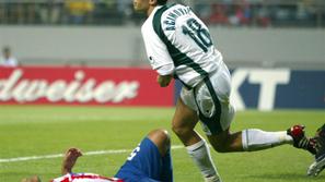 Ačimović po zadetku, ki ga je v paragvajsko mrežo zabil na svetovnem prvenstvu 2