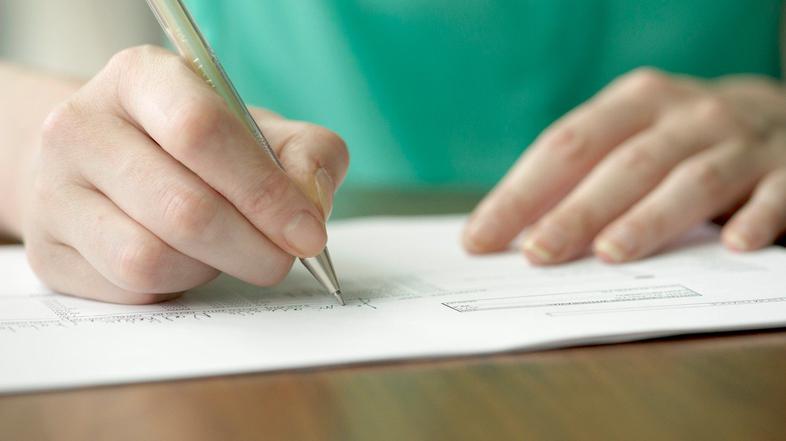 pisanje pismo test kontrolka