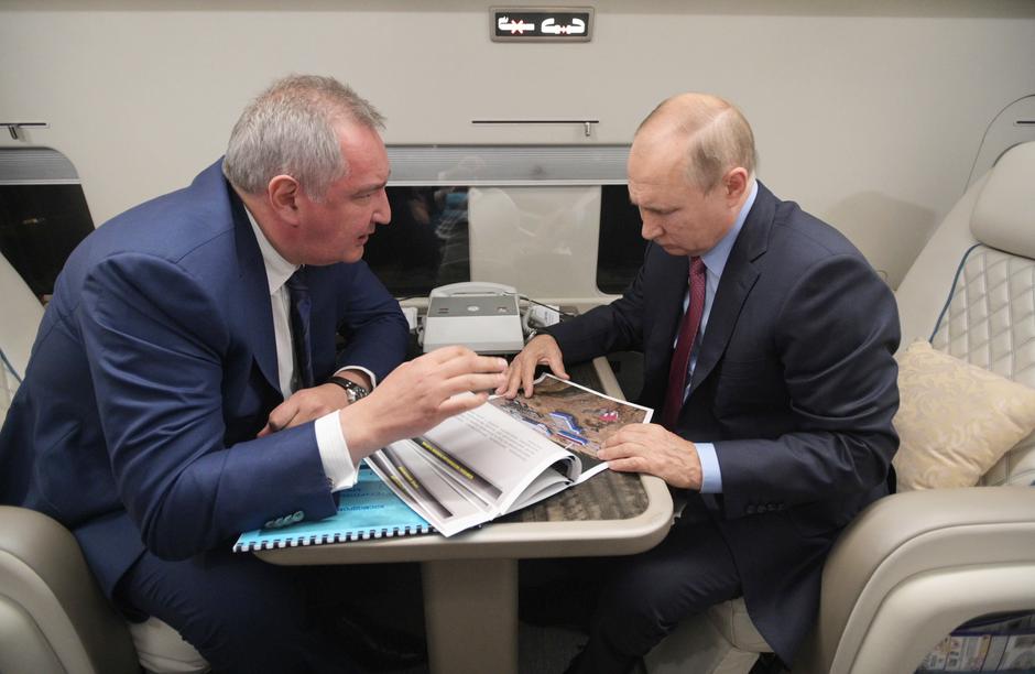 Dmitrij Rogozin Vladimir Putin | Avtor: Epa