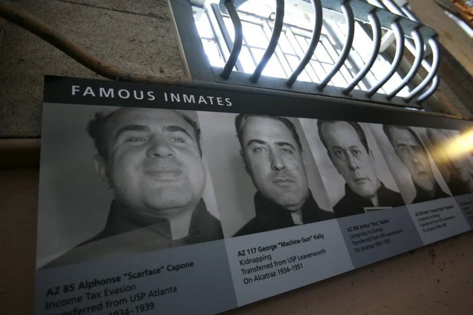 alcatraz, zapor, Al Capone in George "Strojnica" Kelly