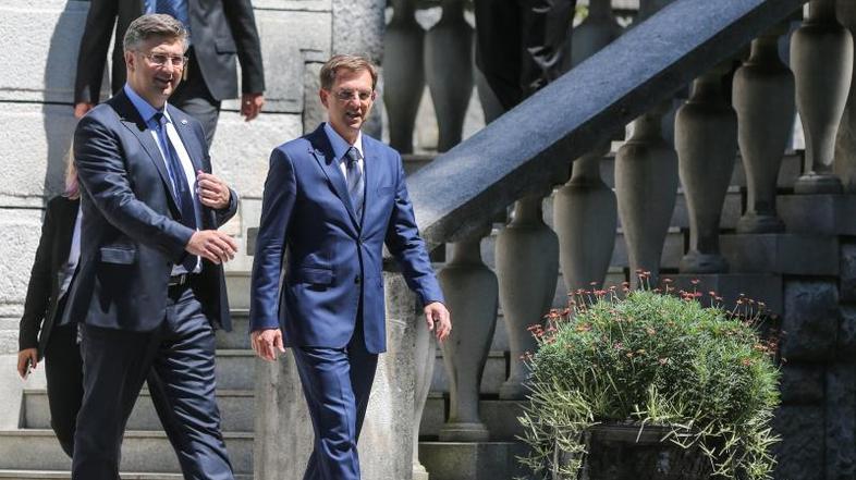 Srečanje Mira Cerarja in Andreja Plenkovića v Ljubljani