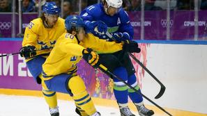 Kopitar Steen Karlsson Slovenija Švedska četrtfinale Soči olimpijske igre