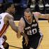Ginobili Haslem Miami Heat San Antonio Spurs NBA končnica finale prva tekma