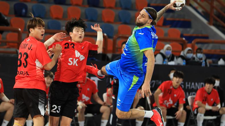 Dean Bombač Slovenija Južna Koreja SP v rokometu